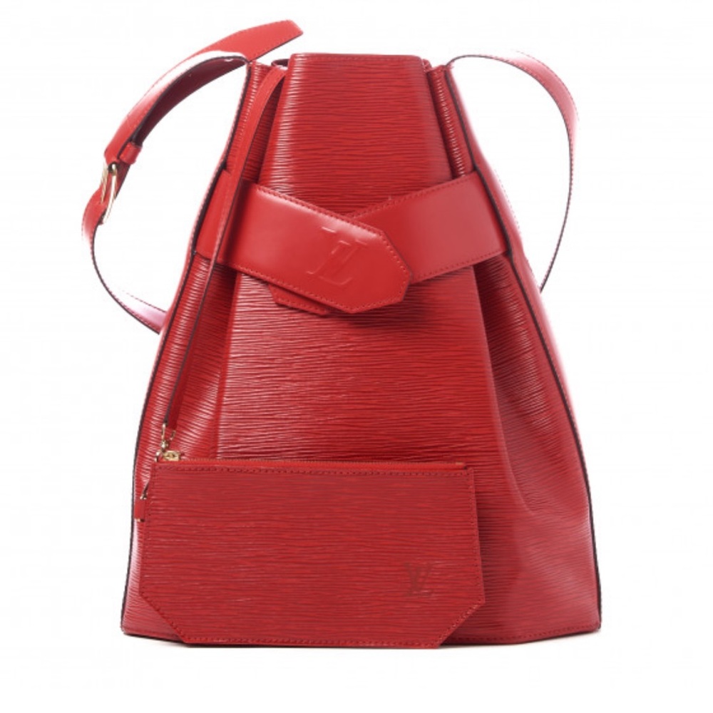 Beautiful Louis Vuitton Sac D’Epaule in Castillan Red with matching pouch - Picture 1 of 9